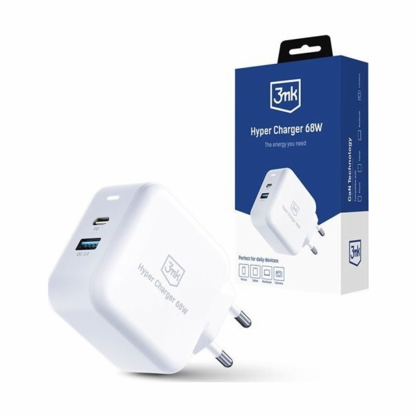 3mk síťová nabíječka - Hyper Charger 68W, GaN, 1x USB-C (...