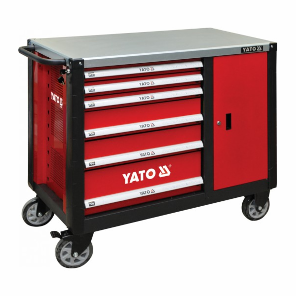 Vozík na nářadí Yato 2 police 6 zásuvek (YT-09002)