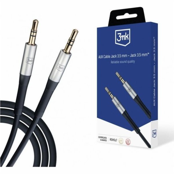 3mk audio kabel - AUX Cable Jack 3,5 mm - Jack 3,5 mm, dé...