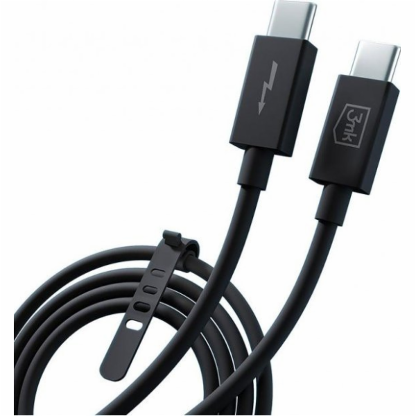 3mk datový kabel - Hyper ThunderBolt Cable 240W, černá