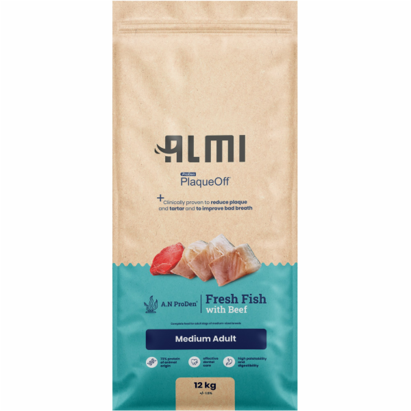 Almi Medium Adult Granule s mořskou řasou 12 kg