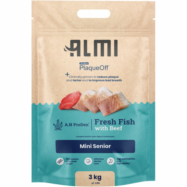 Almi Mini Senior Granule s mořskou řasou 3 kg