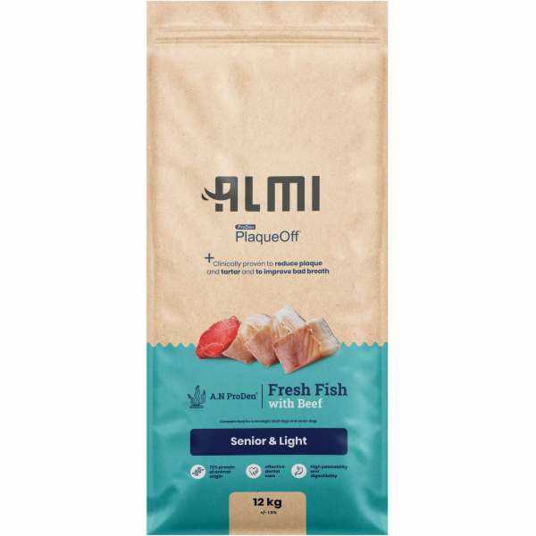 Almi Senior & Light Granule s mořskou řasou 12 kg