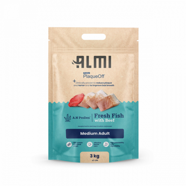 Almi Medium Adult Granule s mořskou řasou 3 kg