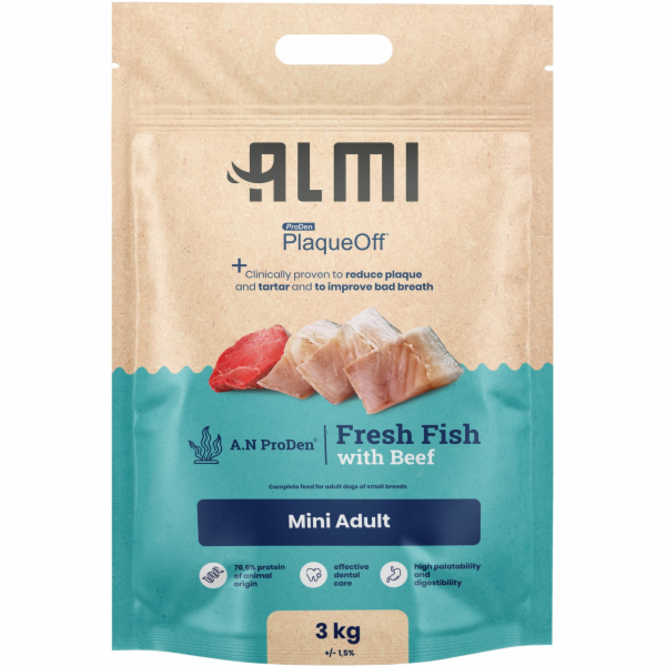 Almi Mini Adult Granule s mořskou řasou 3 kg