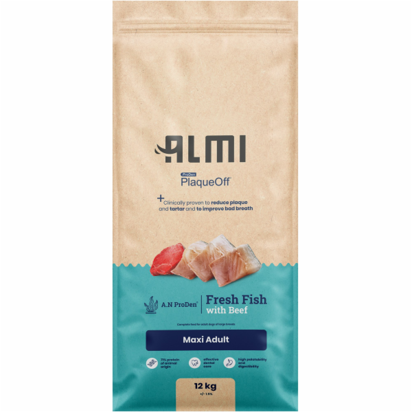 Almi Maxi Adult Granule s mořskou řasou 12 kg