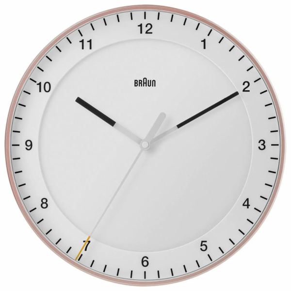 Braun BC 17 PW DCF Rádiové nástěnné hodiny růžové/bílé