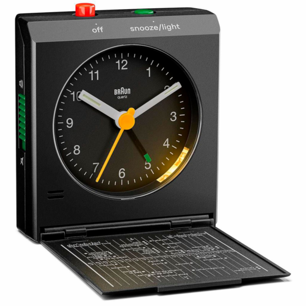 Braun BC 05 B Quartz skládací budík černý