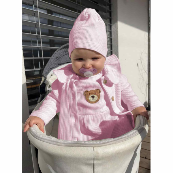 Kojenecká bavlněná čepička New Baby Luxury clothing bílá ...