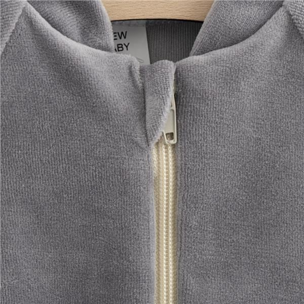 Kojenecká semišková mikina New Baby Suede clothes šedá Ve...