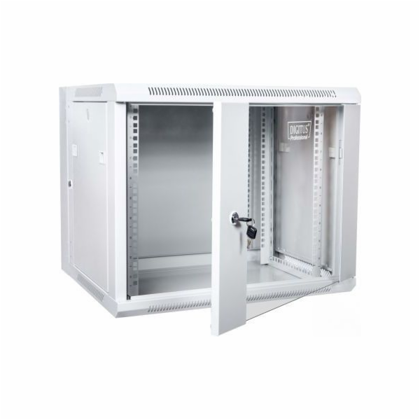 Dvoudílná závěsná skříňka 19 9U 501/600 / 550mm, skleněné...