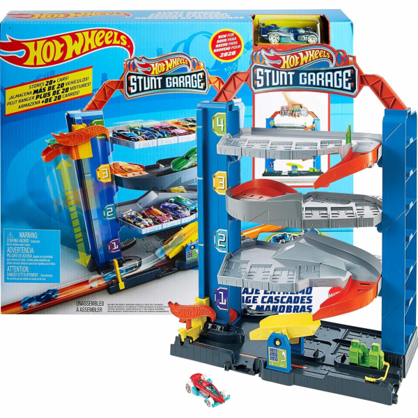 Herní sada Hot Wheels City Stunt Garáž, budova na hraní