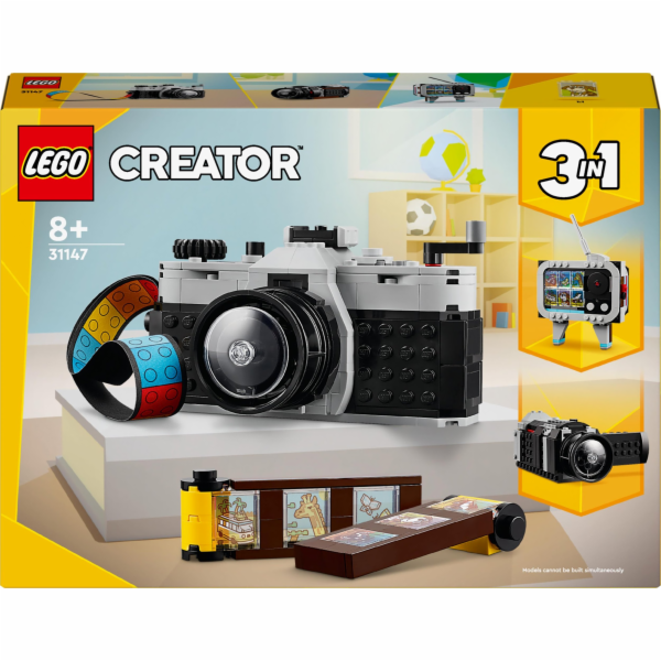 Stavebnice retro fotoaparátu LEGO 31147 Creator 3 v 1