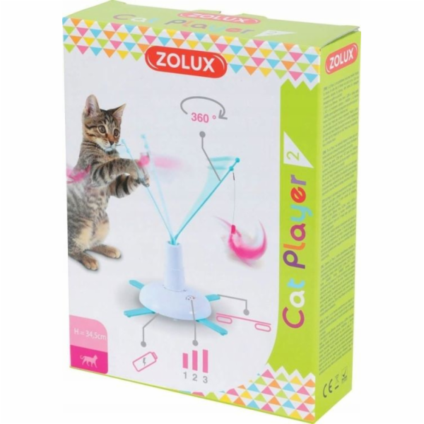 Elektronická hračka Zolux CAT PLAYER 2, bílá