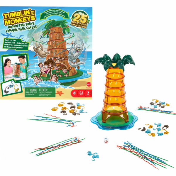 Mattel SOS Monkey Alarm: Swing Palm Party, dovednostní hra