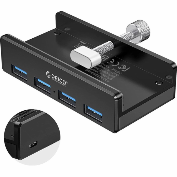 Orico ORICO ACTIVE DESKTOP USB HUB, 4XUSB-A 3.0, 5GBPS, Č...
