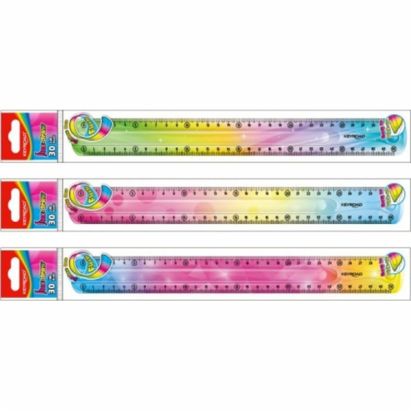 PBS Connect Rainbow flexibilní pravítko 30cm Keyroad p24 ...