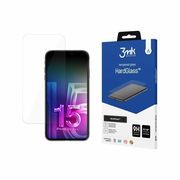 3mk tvrzené sklo HardGlass pro Apple iPhone 15 Pro
