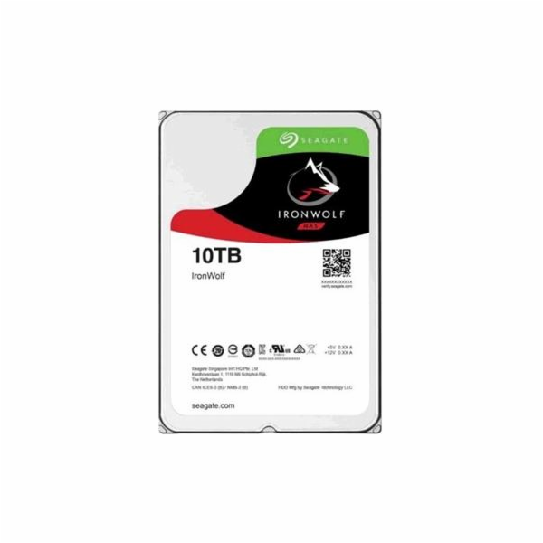 SEAGATE HDD 10TB IRONWOLF (NAS), 3.5", SATAIII, 7200 RPM,...