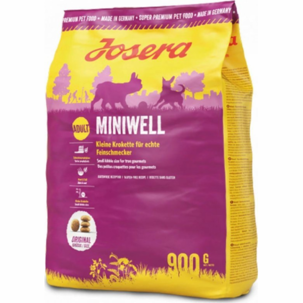 Suché krmivo pro psy malých plemen JOSERA Miniwell, 900 g