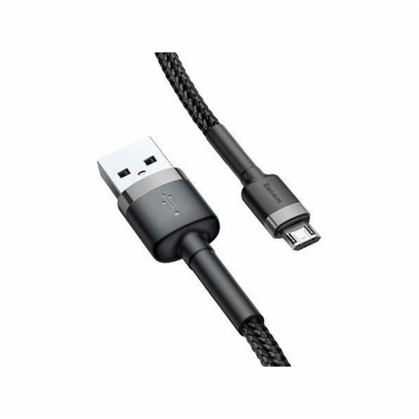 Kabel BASEUS USB Typ AM, Micro USB M, 0,2m, černý