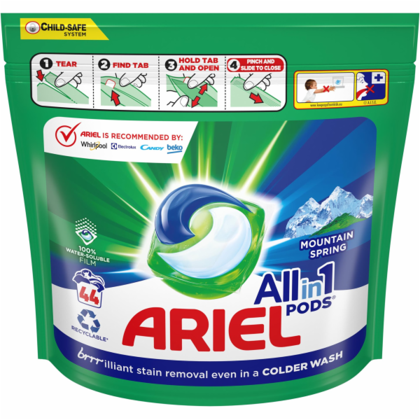 Ariel All-in-1 Pods Color gelové kapsle na barevné prádlo 44