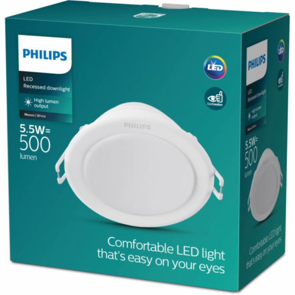 Vestavné svítidlo Philips Meson, 5,5W, 3000°K, LED