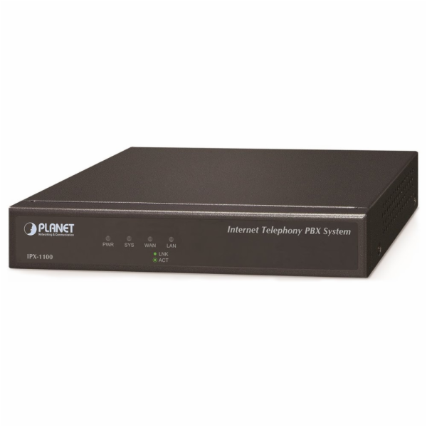 Planet IPX-1100, IP PBX, 100/50 uživatelů, IVR, záznamník...