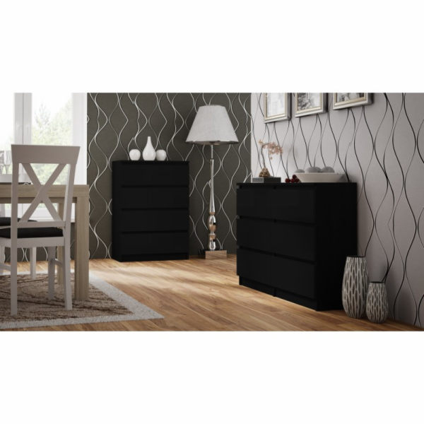 Topeshop M4 černá komoda