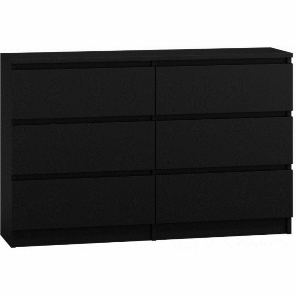 Topeshop M6 120 komoda černá