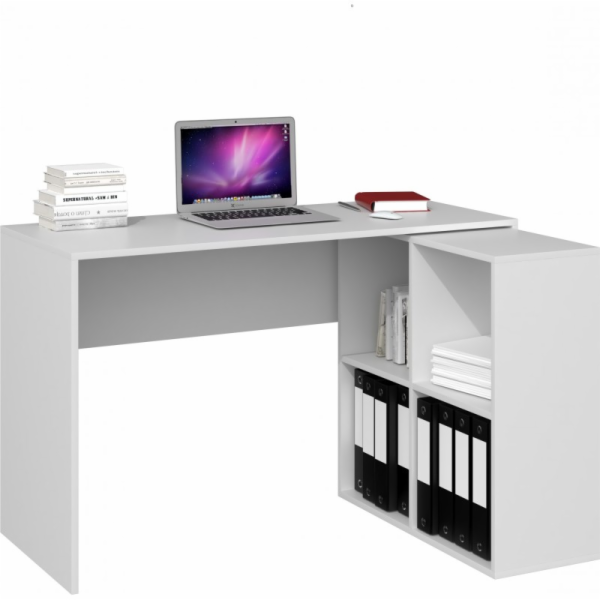Topeshop PLUS 2X2 bílý počítačový stůl