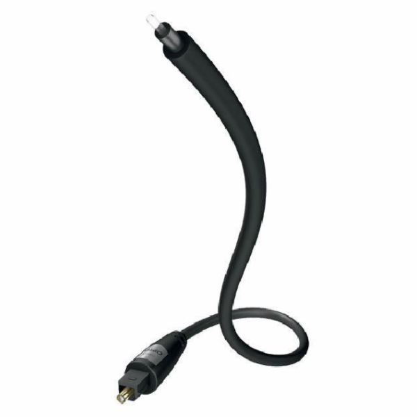 Kabel IN_AKUSTIK TOSLINK M, TOSLINK M, 0,75m, černý