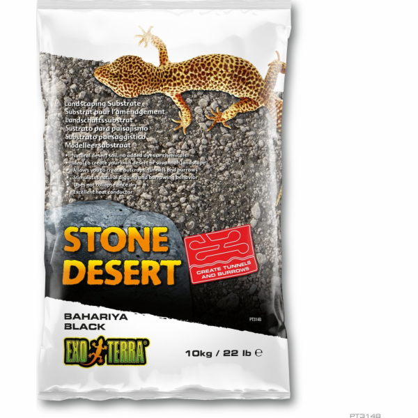 Exo Terra Exo Terra Stone Desert substrát, černá poušť, 10kg