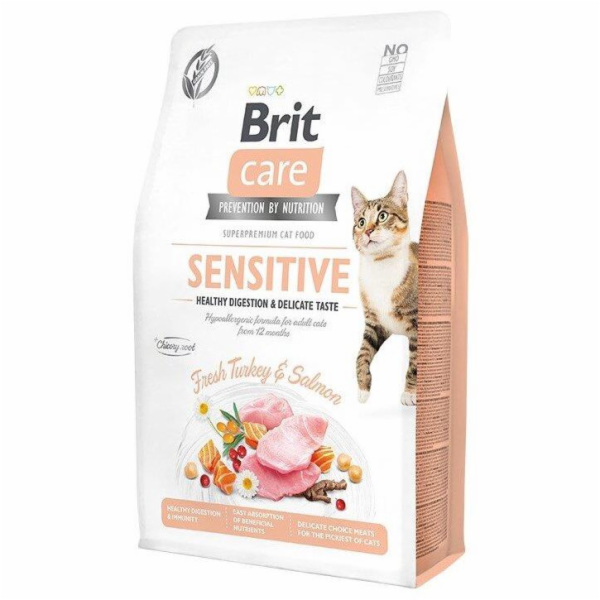 BRIT Care Grain-Free Sensitive Turkey&Salmon - suché krmi...