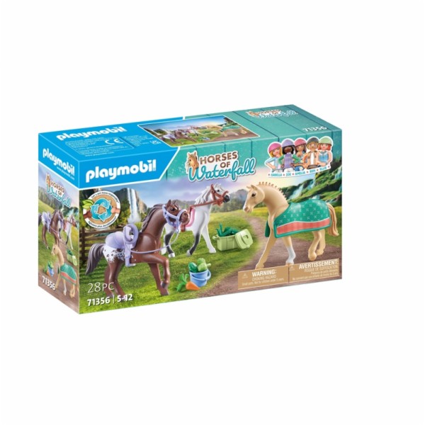 71356 Horses of Waterfall 3 koně: Morgan, Quarter Horse &...