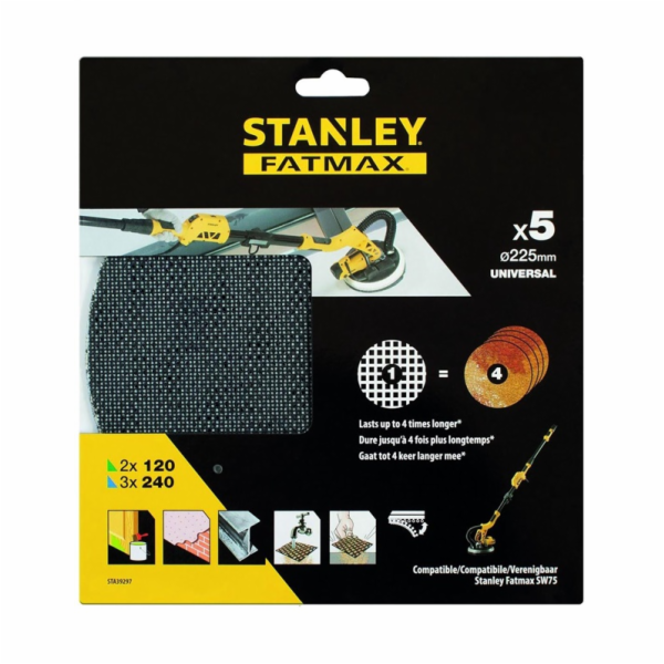 Brusné mřížky Stanley Fatmax 225 mm STA39297-XJ 5 ks