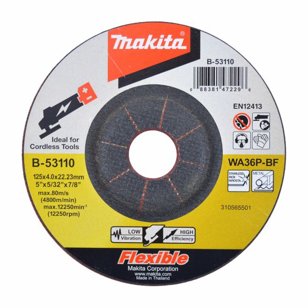 Makita brusný kotouč 125 x 4 mm