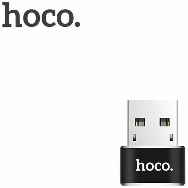 Adapter OTG HOCO UA6, USB / USB-C, černá