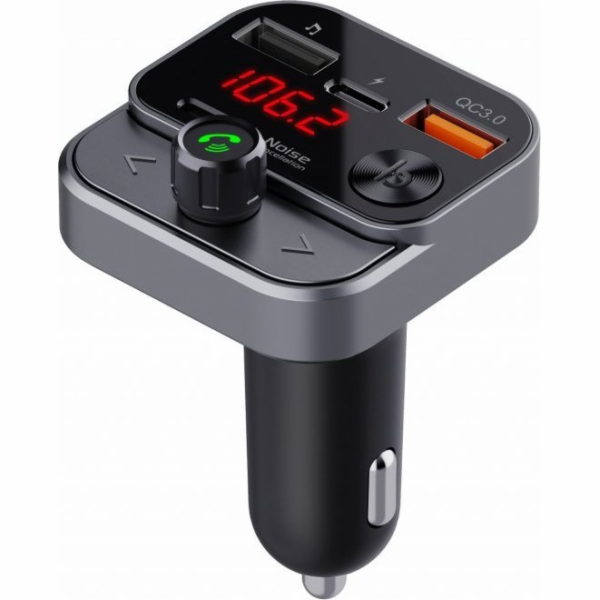 FM MP3 vysílač do auta s BT, USB LCD funkcí FM-84B QC3.0