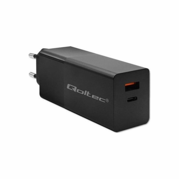 Nabíječka Qoltec Nabíječka GaN Power Pro | 1xUSB-C | 1xUS...