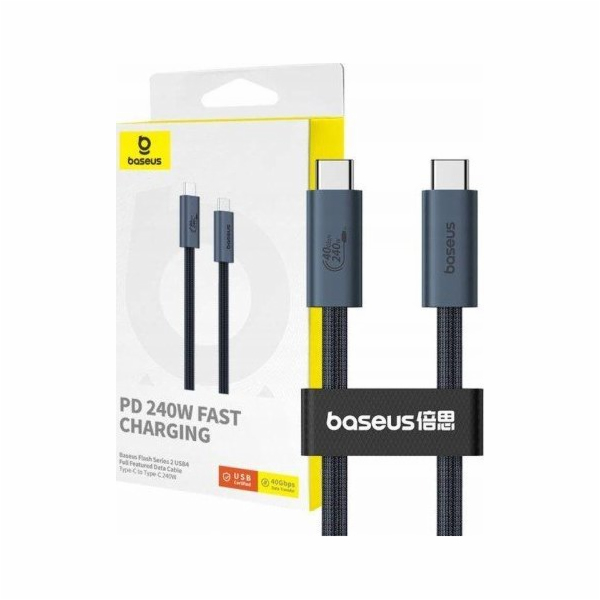 Baseus Flash Series 2 Datový Kabel USB-C - USB-C 240W 1m ...
