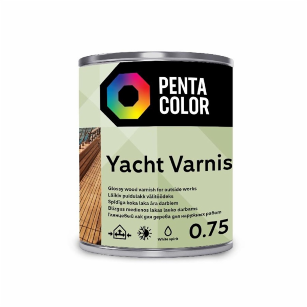 Lak Pentacolor Yacht, lesklý, 0,75l