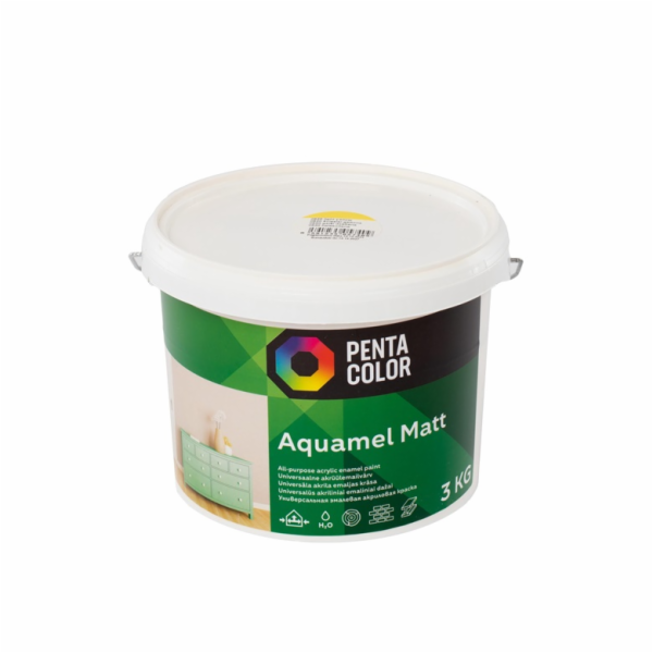 Barva Pentacolor Aquamel, světle žlutá, 3 kg