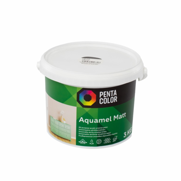 Barva Pentacolor Aquamel, černá, 3 kg