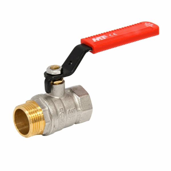 Vodní ventil, 1" vnější a vnitřní závit, dlouhá rukojeť