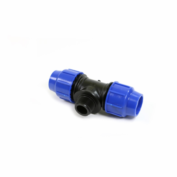 Klempířské T-kus Perla O20mm x 3" s vnějším závitem PN16