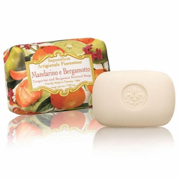 Mýdlo SAPONIFICIO FIORENTINO, mandarinka, bergamot, 200 g