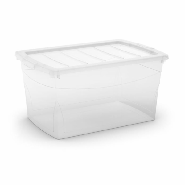 Nádoba KIS, 50 l, průhledná, 58,5×39×30 cm