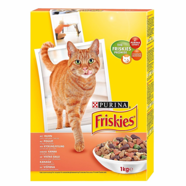 Suché krmivo pro kočky Friskies Purina, 1 kg