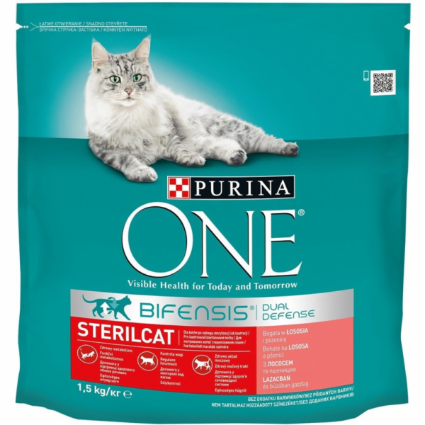 Sterilizace za sucha. krmivo pro kočky ONE BIFENSIS, loso...